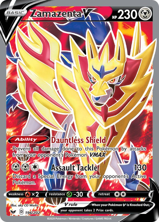 196/202  Zamazenta V (Full Art)