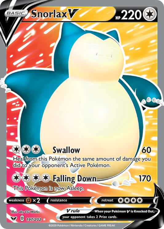197/202  Snorlax V (Full Art)