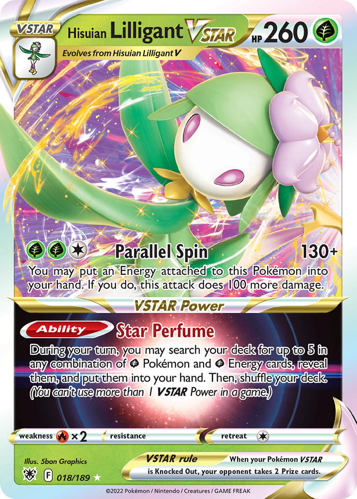 018/189  Hisuian Lilligant VSTAR
