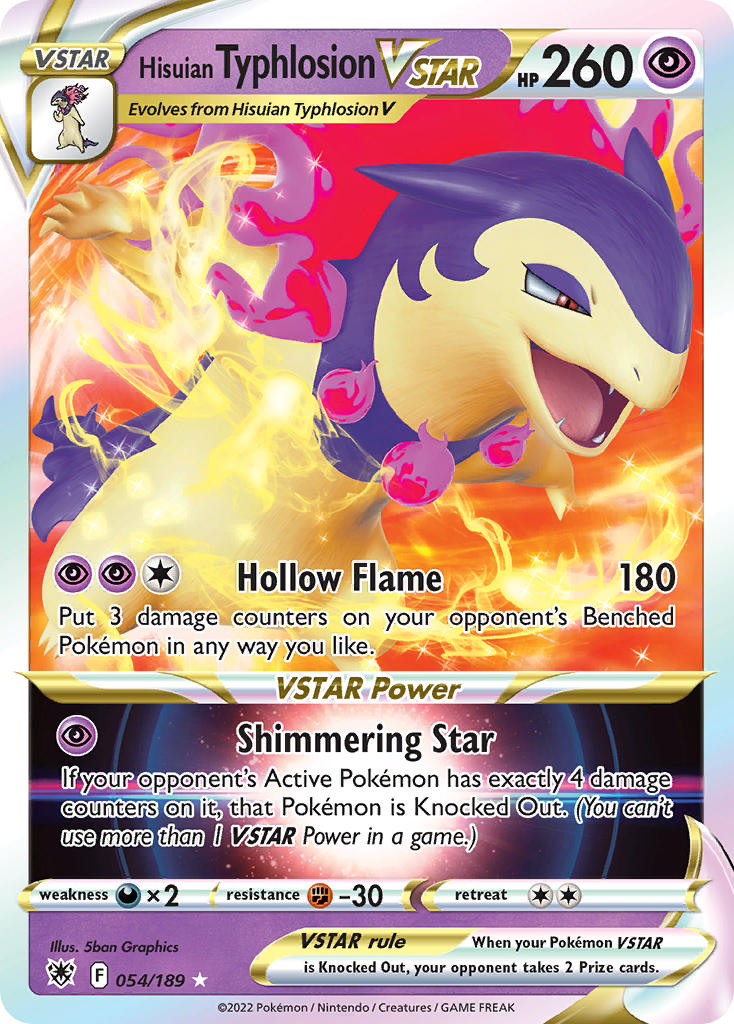 054/189  Hisuian Typhlosion VSTAR
