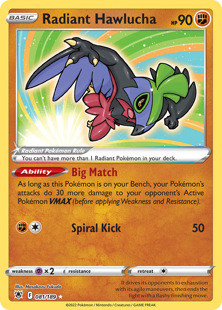 081/189  Radiant Hawlucha