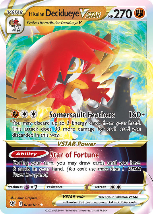 084/189  Hisuian Decidueye VSTAR