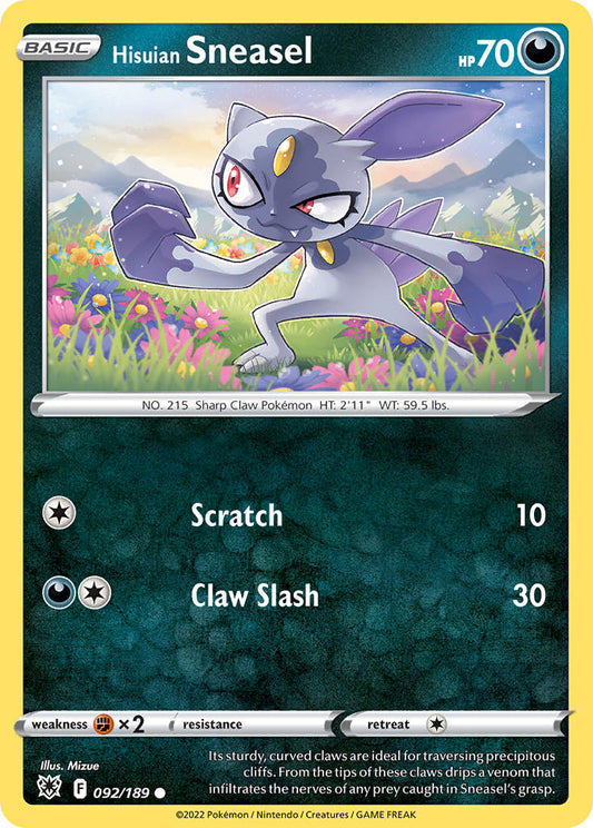 092/189  Hisuian Sneasel
