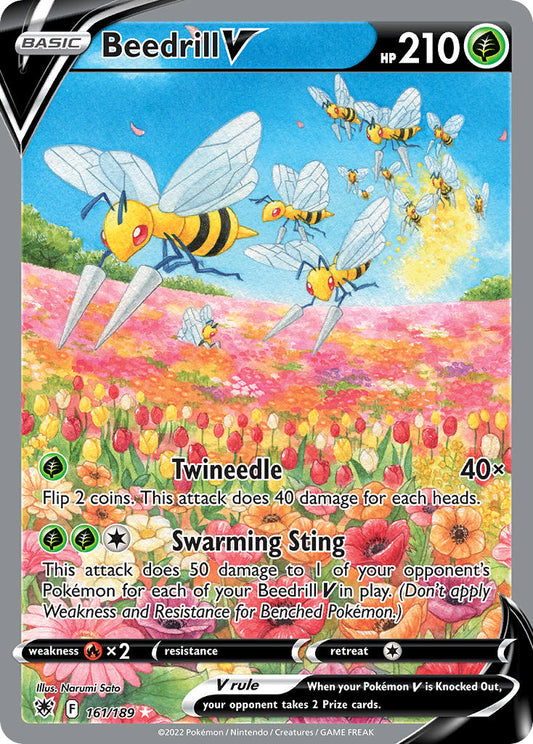 161/189  Beedrill V (Alternate Full Art)