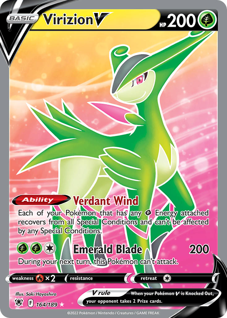 164/189  Virizion V (Full Art)