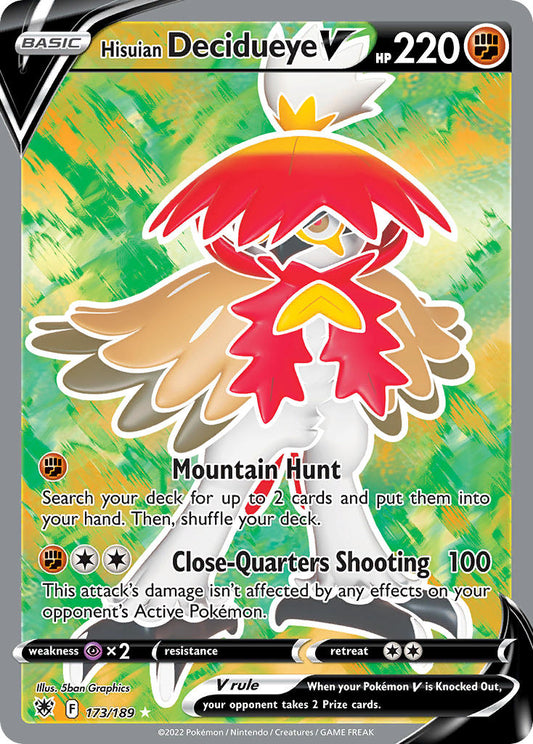 173/189  Hisuian Decidueye V (Full Art)
