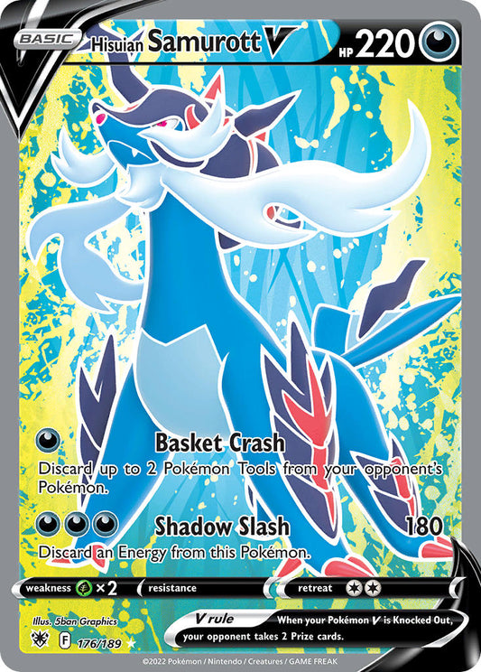 176/189  Hisuian Samurott V (Full Art)