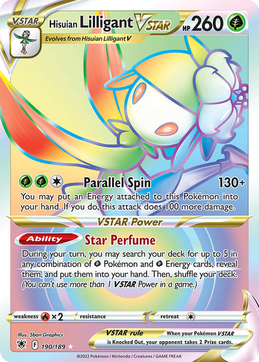 190/189  Hisuian Lilligant VSTAR (Secret)