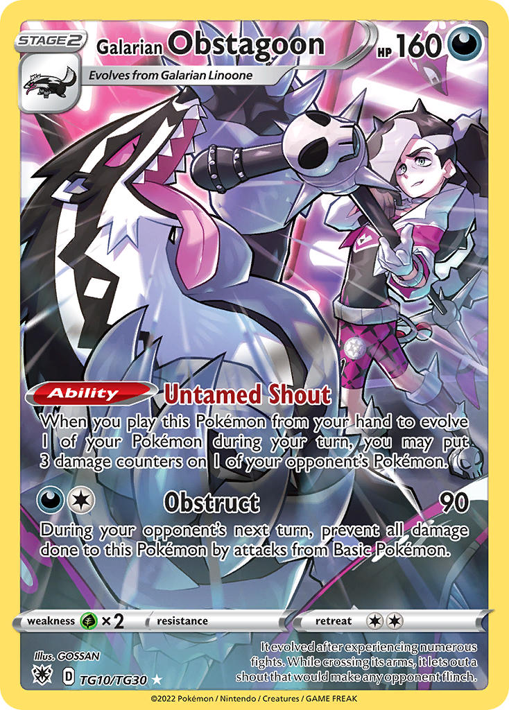 TG10/TG30  Galarian Obstagoon