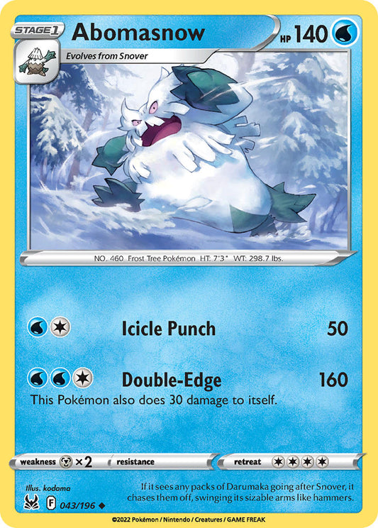 043/196  Abomasnow
