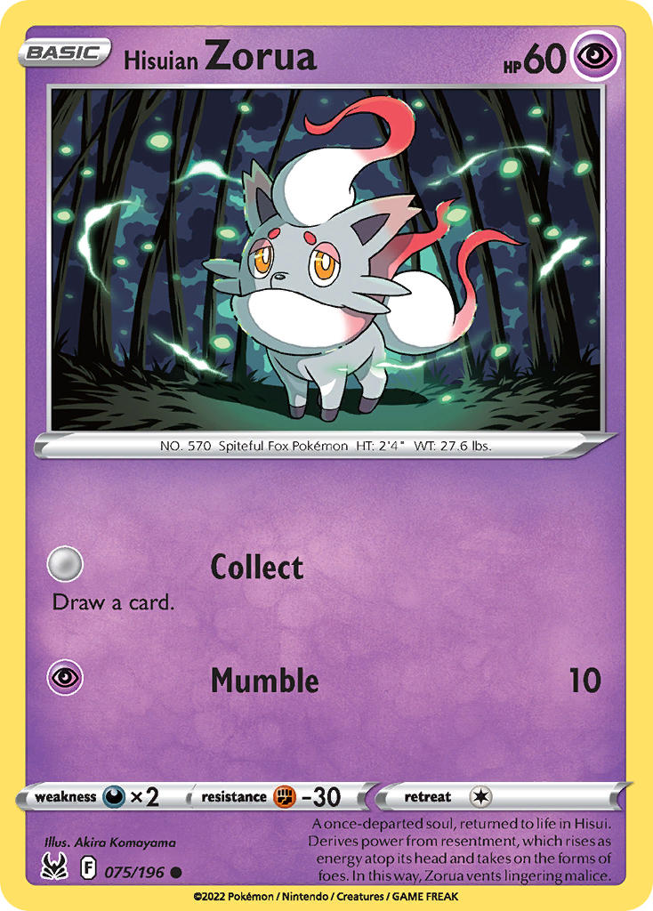 075/196  Hisuian Zorua