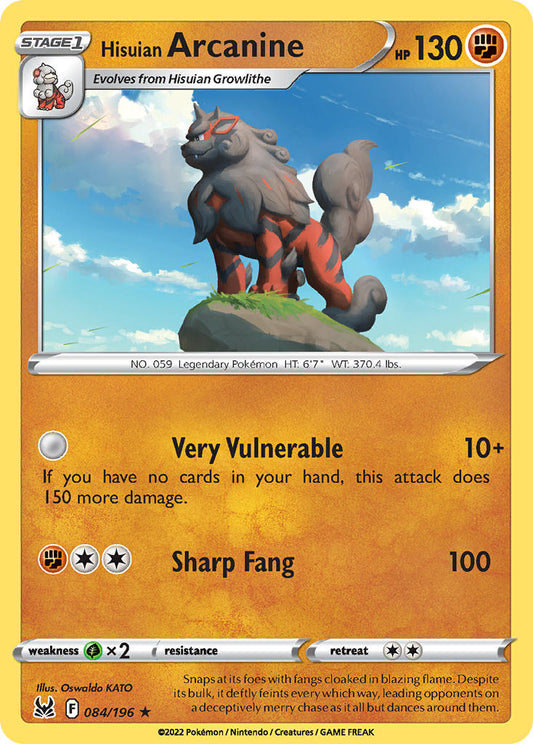 084/196  Hisuian Arcanine