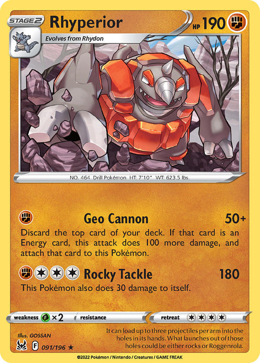 091/196  Rhyperior
