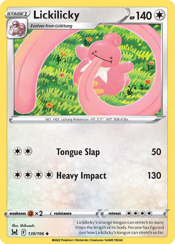139/196  Lickilicky