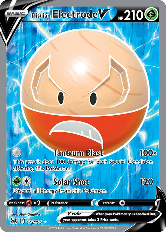 172/196  Hisuian Electrode V (Full Art)