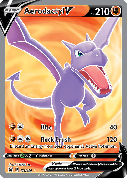 179/196  Aerodactyl V (Full Art)