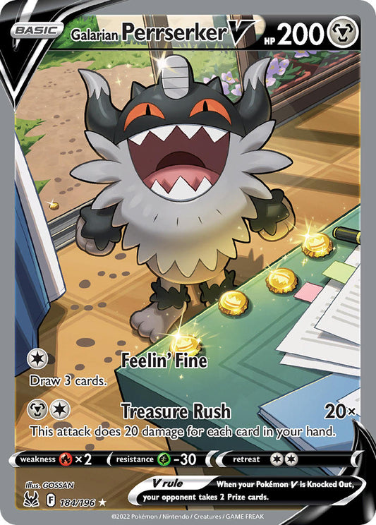 184/196  Galarian Perrserker V (Alternate Full Art)