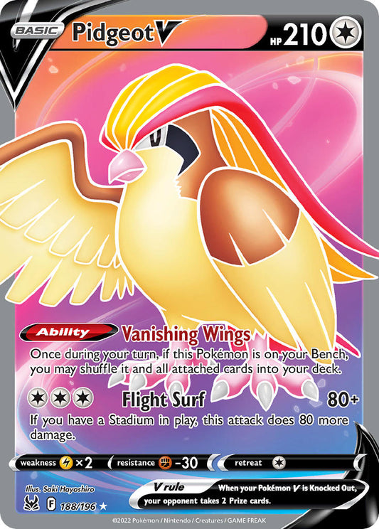 188/196  Pidgeot V (Full Art)