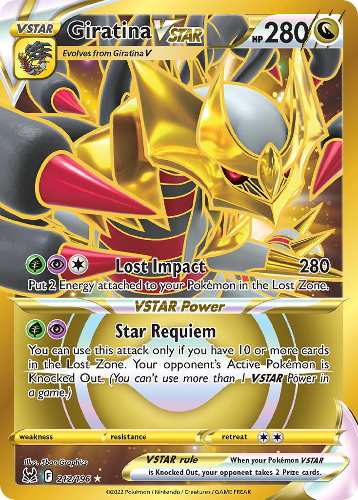 212/196  Giratina VSTAR (212) (Secret)