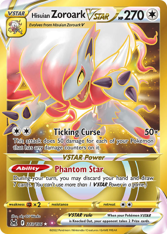 213/196  Hisuian Zoroark VSTAR (213) (Secret)
