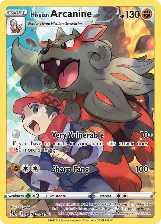 TG08/TG30  Hisuian Arcanine