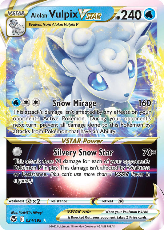 034/195  Alolan Vulpix VSTAR