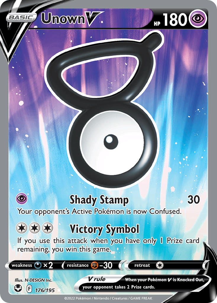 176/195  Unown V (Full Art)