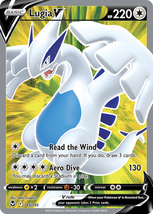 185/195  Lugia V (Full Art)