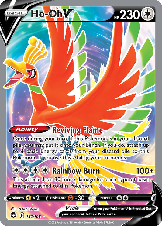 187/195  Ho-Oh V (Full Art)