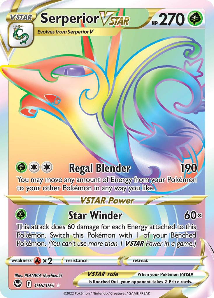 196/195  Serperior VSTAR (Secret)