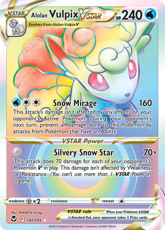 197/195  Alolan Vulpix VSTAR (Secret)