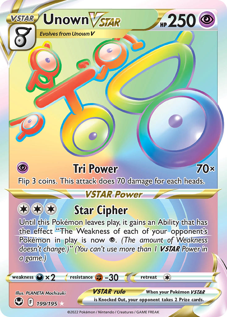 199/195  Unown VSTAR (Secret)