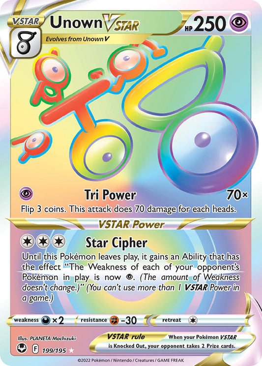 199/195  Unown VSTAR (Secret)