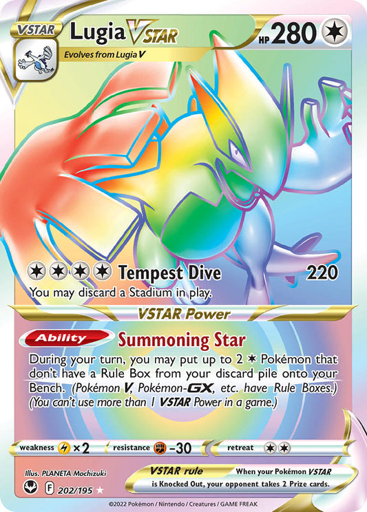202/195  Lugia VSTAR (Secret) (202)
