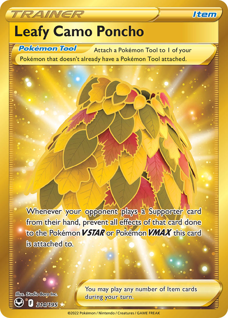 214/195  Leafy Camo Poncho (Secret)