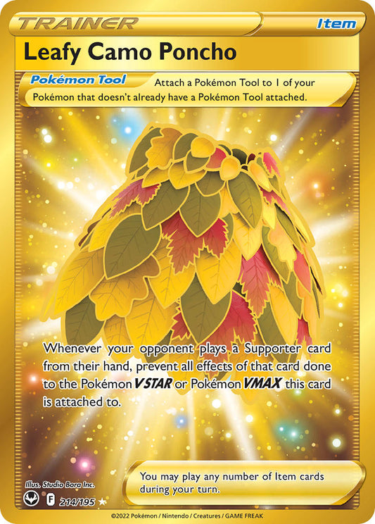 214/195  Leafy Camo Poncho (Secret)