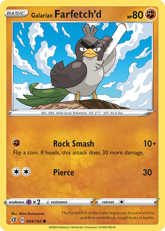 094/192  Galarian Farfetch'd
