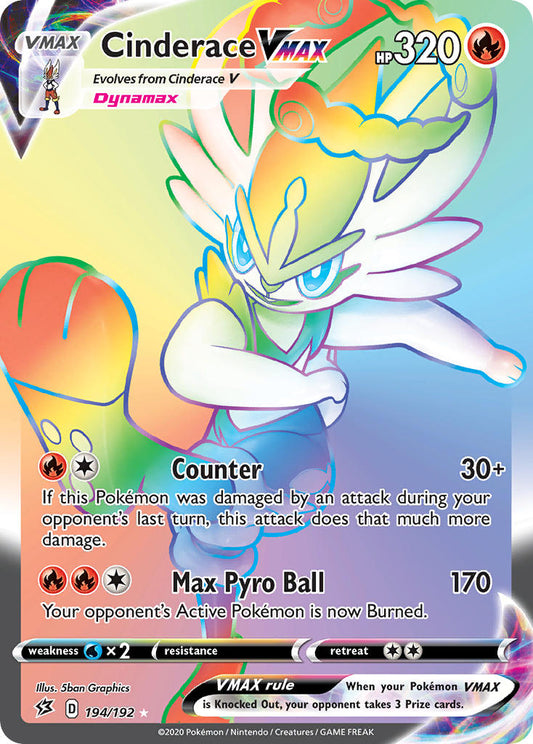 194/192  Cinderace VMAX (Secret)