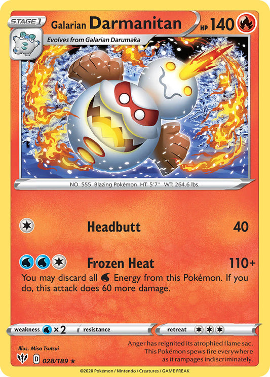 028/189  Galarian Darmanitan (28)
