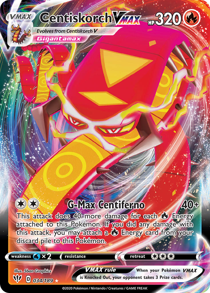 034/189  Centiskorch VMAX