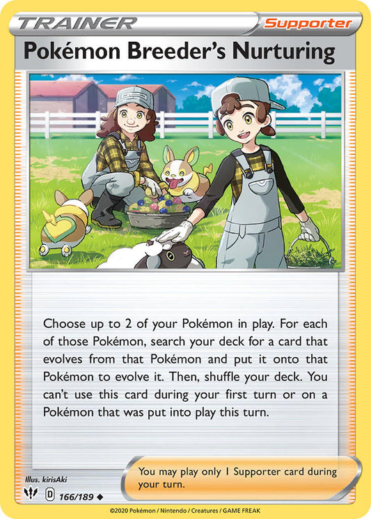 166/189  Pokemon Breeder's Nurturing