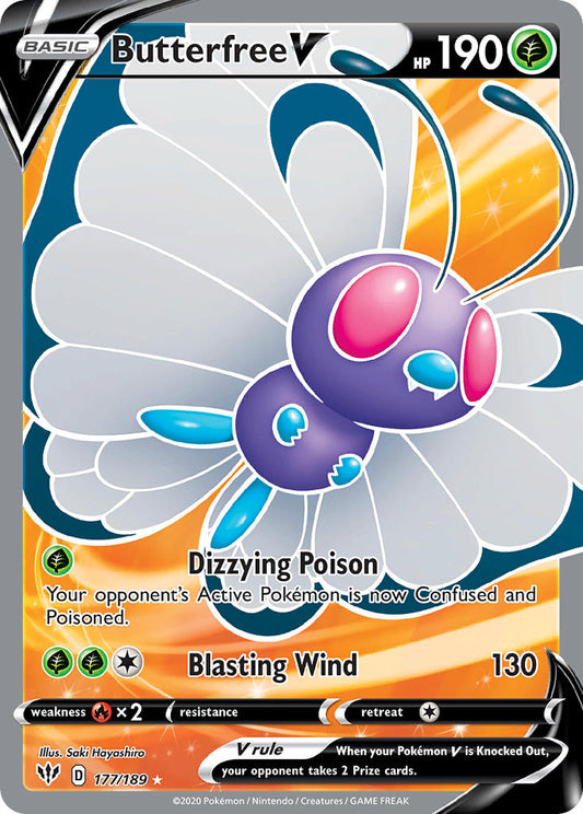 177/189  Butterfree V (Full Art)