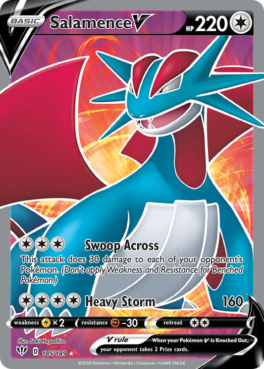 185/189  Salamence V (Full Art)