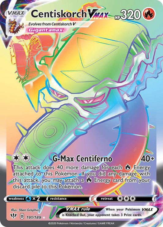 191/189  Centiskorch VMAX (Secret)