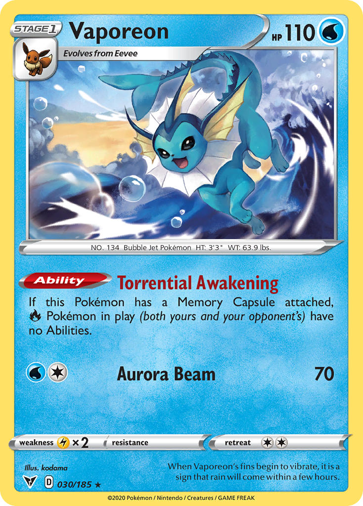 030/185  Vaporeon