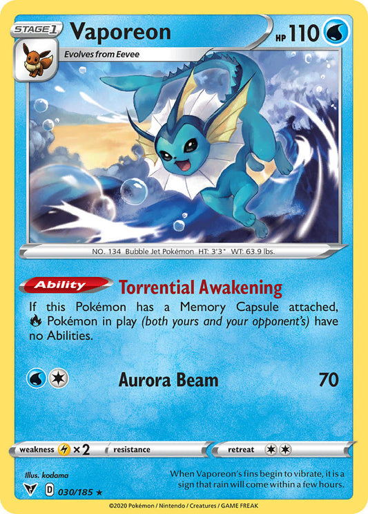 030/185  Vaporeon