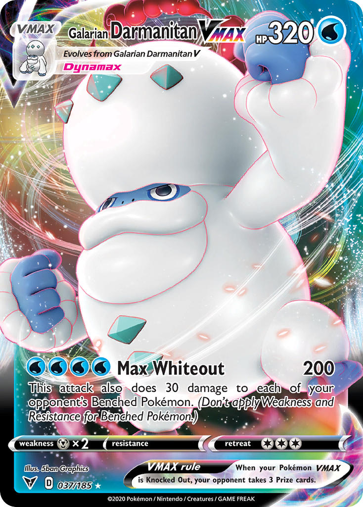 037/185  Galarian Darmanitan VMAX