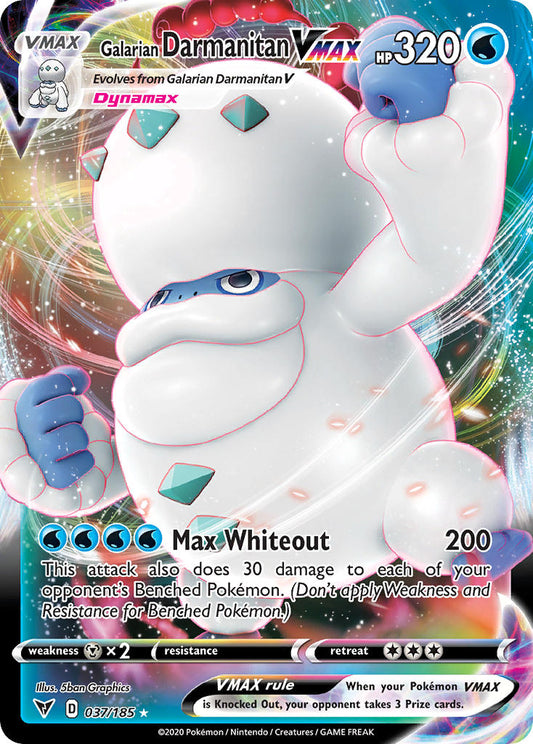 037/185  Galarian Darmanitan VMAX