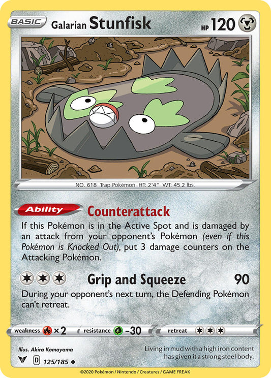 125/185  Galarian Stunfisk