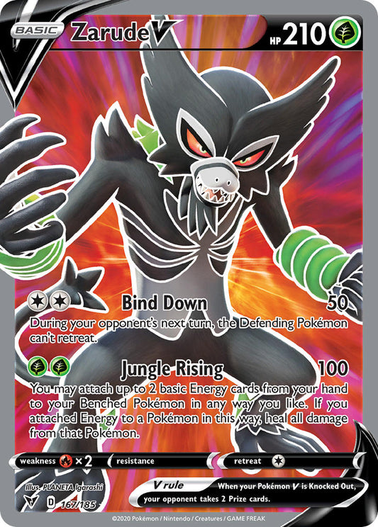 167/185  Zarude V (Full Art)